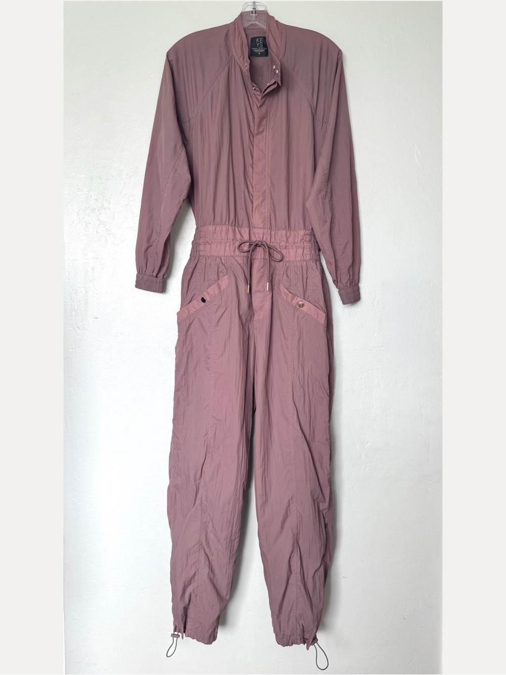 Athleta x Alicia Keys Utility Open Back Jumpsuit in Dusty Mauve Size 8